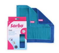 Sorbo Chiffons Microfibre 40 x 40 cm - Chiffons de Nettoyage Multifonction, Utilisation Sèche et Humide, sans Peluches, Lavables en Machine, Lot de 4