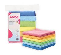 Sorbo Chiffons Microfibre Lot de 6-40 x 40 cm - Essuie-Tout sans Traces
