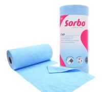Sorbo Chiffons Microfibres sur Rouleau - Chiffonnettes Multi-fonctionnelles, lavettes faciles à détacher, s'utilisent à Sec ou humides, pour Nettoyer la saleté et la Graisse.