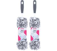 Sorbo Dust Magnet Microfibre - Plumeau avec Manche, Tête Lavable et Réutilisable, Adapté pour Poussière et Surfaces (Lot de 2)