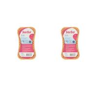 Sorbo Éponge Multi-usages Robuste et Super absorbante, Taille XL (17 x 11,5 x 5 cm) (Lot de 2)