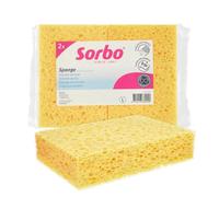 Sorbo Éponge Viscose Taille L - Éponge Douce et Absorbante, Grand Format, Adaptée pour Salle de Bain, Vitres et Voiture, Lot de 2