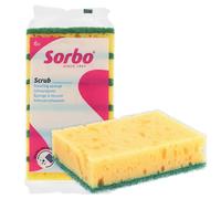 Sorbo Lot de 6 Grandes éponges à récurer, résistantes et durables