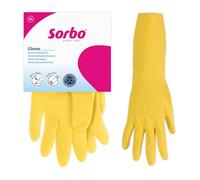 Sorbo Gants de Ménage en Nitrile sans Latex - Hypoallergéniques, Manchettes Longues - Nettoyage, Vaisselle, Jardinage - Taille XL