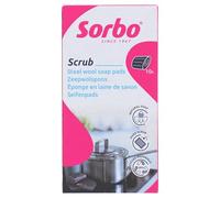 Sorbo Lot de 10 tampons de Savon recyclés - Éponge avec Savon - pour la saleté Tenace - Lavage, Barbecue, Barbecue