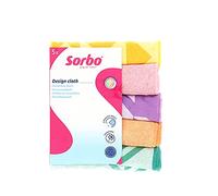 Sorbo Lot de 5 Chiffons de Nettoyage Extra Larges en Microfibre Multi-usages sans Traces, Super absorbants et lavables, adaptés pour Le Nettoyage de Voiture, Maison, Cuisine, fenêtres