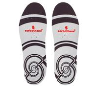SORBOTHANE Sorbo Pro Semelles intérieures pour homme et femme - Absorption des chocs, antibactériennes, protection pendant le sport et l'activité - Taille 42 - Gris/rouge
