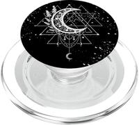 Sorcellerie Occulte Céleste Lune avec Sorcière Gothique Lavande PopSockets PopGrip pour MagSafe