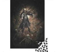 Sorcier Sombre Puzzle 1000 Pièces Papier Adulte Invocation Nuit Puzzle pour Famille Décoration Maison 52x38cm/1000pcs