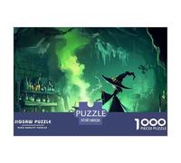 Sorcière 1000 Piece Jigsaw Puzzle for Adults Challenging Game Stress Relief Puzzle Exercise The Memory of The Brain for The Whole for Women, Gifts for Men 38x26cm/1000pcs