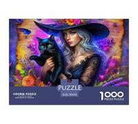 Sorcière 1000 Pièces Puzzle Adultes Et Enfants À Partir De 14 Ans D'étude Confortables Jeu D'Intelligence De l'art La Décoration Moderne 70x50cm/1000pcs