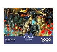 Sorcière 1000 Pièces Puzzle pour Adultes Jeux De Défi Familial Puzzle Anti-Stress Cultiver l'esprit D'équipe pour Décorations Familiales 70x50cm/1000pcs