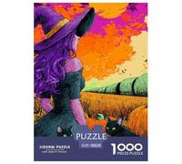 Sorcière 1000 Pièces Puzzle Unique Décoration Moderne Puzzles Jouets De Difficiles pour Adultes 38x26cm/1000pcs