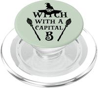 Sorcière avec Une Capitale B Halloween drôle Sassy Costume Party PopSockets PopGrip pour MagSafe