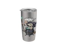 Sorcière Chaudron Baguette Magie Art Gobelet isotherme en acier inoxydable double paroi