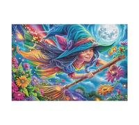 Sorcière Ciel étoilé Puzzles 1000 Pièces pour Adultes Educa Difficile Challenge Artistique Relaxation Art Décoration Intérieure Famille 1000 PCS