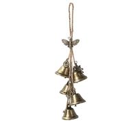 Sorcière Cloche pour Bouton De Porte pour Protection en Laiton Cloche Suspendue Sorcellerie Wicca Fournitures Couronne À La Main Sorcière Cloche Wiccan Magique Carillon Vent