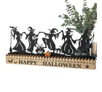 Sorcière Dansante Calendrier | Décorations Halloween de Sorcière Dansante - Décorations d'Intérieur pour Manteau de Cheminée Bureau Étagère Chambre à Coucher