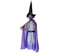 Sorcière d'arbre | Pendentif sorcière effrayante pour Halloween | Figurine effrayante éclairée avec des sons étranges pour jardin, terrasse, salon, fête d'automne