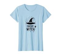 Sorcière de Base : Humour d'halloween envoûtant, T-Shirt, Femme, Bleu Céleste, XXL