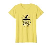 Sorcière de Base : Humour d'halloween envoûtant, T-Shirt, Femme, Citron, XXL
