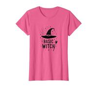 Sorcière de Base : Humour d'halloween envoûtant, T-Shirt, Femme, Rose chiné, XL