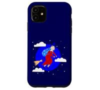Sorcière de Noël Bleue Befana Broomrider Spookmas Epiphany Coque pour iPhone 11
