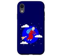Sorcière de Noël Bleue Befana Broomrider Spookmas Epiphany Coque pour iPhone XR