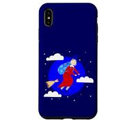 Sorcière de Noël Bleue Befana Broomrider Spookmas Epiphany Coque pour iPhone XS Max