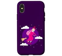 sorcière de noël Violet befana Balai spookmas gothmas Coque pour iPhone X/XS