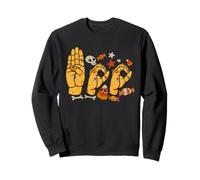Sorcière d'halloween Boo Hands American Sign Language Pride ASL Sweatshirt