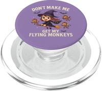 Sorcière d'halloween drôle, ne m'obligez Pas à Attraper Mes singes Volants PopSockets PopGrip pour MagSafe