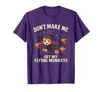 Sorcière d'halloween drôle, ne m'obligez Pas à Attraper Mes singes Volants T-Shirt