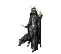 Sorcière d'Halloween | Figurine de sorcière en résine - Figurine effrayante effrayante pour fête, bureau, mur, porte, table, cour, chambre, cuisine, porche, jardin