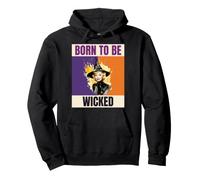 Sorcière d'halloween Vintage Born to Be Wicked Sweat à Capuche