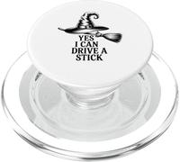 Sorcière drôle Qui Dit Oui Je Peux Conduire Un bâton Halloween Femmes PopSockets PopGrip pour MagSafe