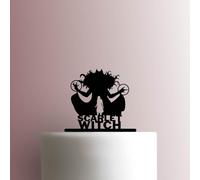 Sorcière écarlate - Décoration de gâteau en acrylique 20,3 cm de large/rose