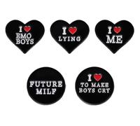 Sorcière Esprit Émail Pin Broche Grenouille Crâne Chat Oiseau Animal Fleur Médecine Bouteille Insigne Amour Jésus Bijoux, Klein, Métal non précieux