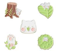 Sorcière Esprit Émail Pin Broche Grenouille Crâne Chat Oiseau Animal Fleur Médecine Bouteille Insigne Amour Jésus Bijoux, Klein, Métal non précieux