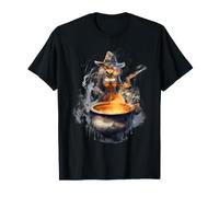 Sorcière Faisant des Potions Magiques d'halloween Mignonnes sorcières Steampunk T-Shirt
