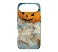 Sorcière fantôme Volant avec Visage de Lanterne sur Un Balai Coque pour iPhone Air
