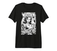 Sorcière féministe Adieu Patriarchy Wiccan Funny Magazine T-Shirt Haut de Gamme