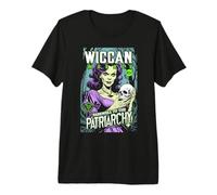 Sorcière féministe Adieu Patriarchy Wiccan Funny Magazine T-Shirt Haut de Gamme