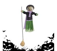 Sorcière Flottante Décoration Halloween 1,83 m Réaliste À Capteur Son Et