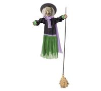 Sorcière flottante - Sorcière flottante avec lumières - Décoration mobile avec capteur sonore et tactile - Pour jardin, fête, terrasse