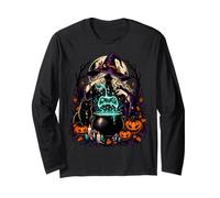 Sorcière Gaming Chaudron Halloween Manette Magie Manche Longue