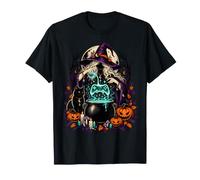 Sorcière Gaming Chaudron Halloween Manette Magie T-Shirt