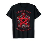 Sorcière gothique occulte pentagramme sataniste église de Satan diable T-Shirt