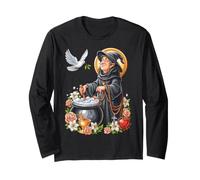 Sorcière Halloween Cartoon Coquette Chrétien Coeur Perles Manche Longue
