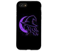 Sorcière Halloween Lune Mystique Art Païen Samhain Coque pour iPhone SE (2020) / 7/8